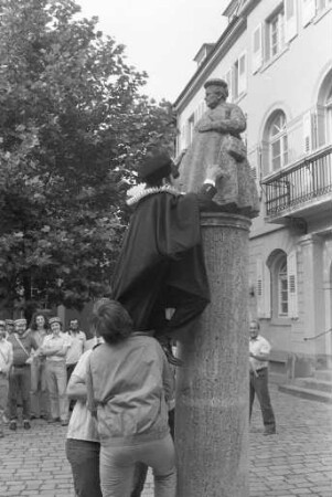 Promotions-Brauch bei der Studentenverbindung "Normannia" an der Universität Karlsruhe