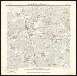 Meßtischblatt Straßgräbchen (Sächs.) - Bernsdorf (Preuß.) : Straßgräbchen (Sächs.) - Bernsdorf (Preuß.). - Aufgen. 1901, hrsg. 1905, einz. Nachtr. 1909. - 1:25000. - Leipzig, 1909. - 1 Kt.