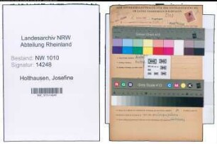 Entnazifizierung Josefine Holthausen , geb. 30.01.1904 ()