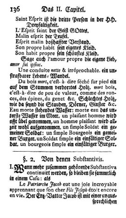 §. 2. Von denen Substantivis.