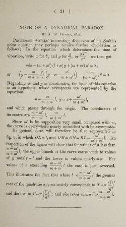 Note on a dynamical paradox.