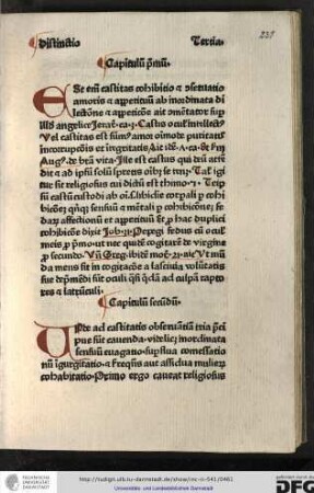 Est enim castitas cohibitio et conservatio amoris et appetituum ab inordinata dilectione et appetitione ait commentator super illud...