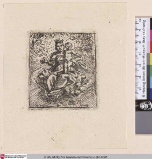[Maria mit dem Kind auf Wolken; Virgin and Child in the Clouds (attributed)]