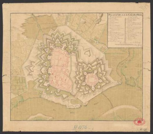 Plan de la ville et de la citadelle de Wesel