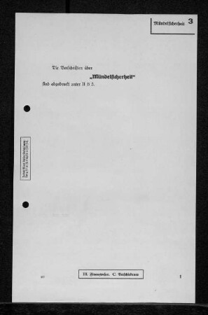 3 Mündelsicherheit