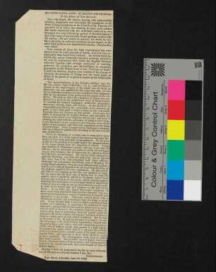 "Sir Peter Young, Bart., of Seaton and Auldbar - to the Editor of The Review"