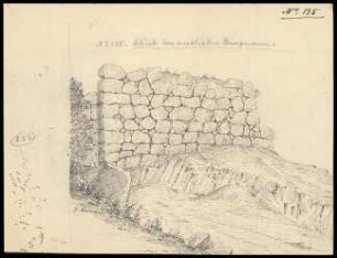 Zeichnung 25. Burgmauer