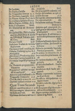 Quae Tomi Secundi
