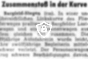 Zusammenstoß in der Kurve