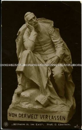 Modell einer Skulptur von Wilhelm II. im Exil von Gustav Eberlein