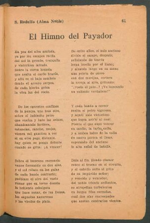 El Himno del Payador