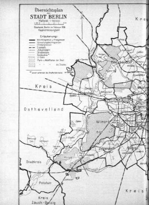 Übersichtsplan der Stadt Berlin