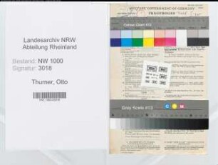 Entnazifizierung Otto Thurner, geb. 06.01.1913 (Kfz.Fahrer)