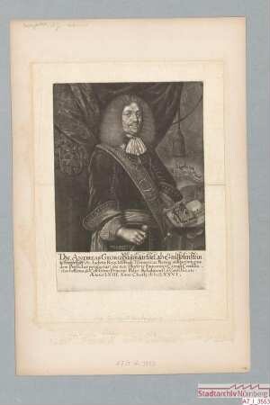 Andreas Georg (= Endres Georg I.) Paumgartner, Triumvir und Vorderster Kriegsherr, Kriegsrat des Fränkischen Kreises, Pfalz-Sulzbachischer Rat