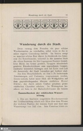 Wanderung durch die Stadt