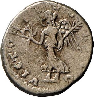 Denar des Septimius Severus mit Darstellung der Victoria