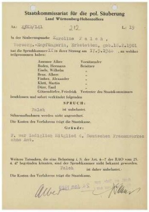 Falch, Karoline