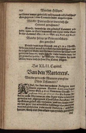 Dat XLII. Capittel. Van den Marterers.