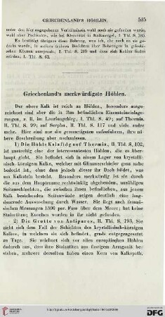 Griechenlands merkwürdigste Höhlen