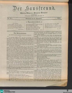 Pforzheimer Beobachter : städtisches Verkündigungsblatt