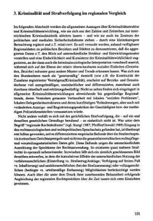 101-164, 3. Kriminalität und Strafverfolgung im regionalen Vergleich