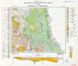 4655 4656 Rothenburg-Nieder-Neundorf, Geologische Karte der Deutschen Demokratischen Republik