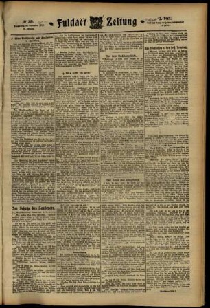 Zweite Ausgabe vom Donnerstag, den 19. September 1912.
