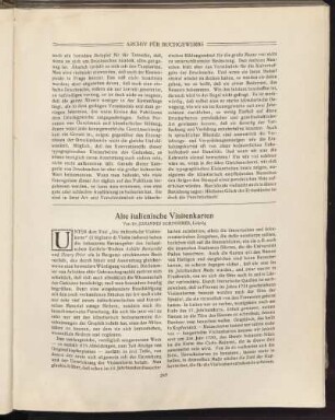 Alte italienische Visitenkarten
