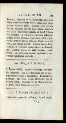 LIII. Trajanus Plinio S.