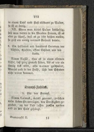 Krampf-Zuständ.