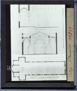 Pistoia, S. Domenico : Grundriss und Aufriss
