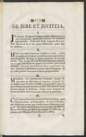 De Jure Et Justitia