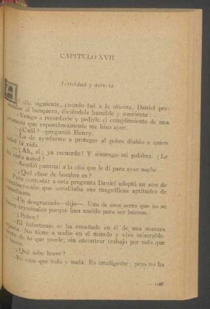 Capítulo XVII - Actividad y astucia
