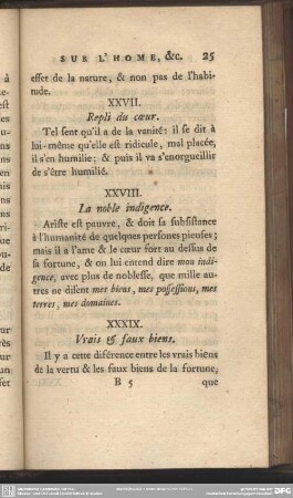 XXXIX. Vrais & faux biens