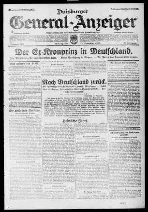 Duisburger General-Anzeiger. 1914-1935