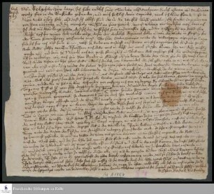 Brief von Friedrich Breckling an Joachim Lange.