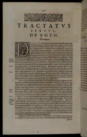 Tractatus Sextus, De Voto.