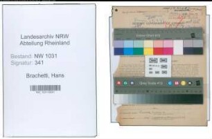 Entnazifizierung Hans Brachetti , geb. 14.09.1892 (Studienrat)