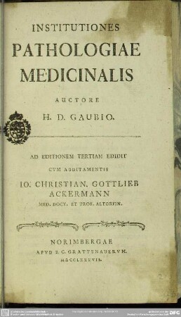 Institutiones Pathologiae Medicinalis
