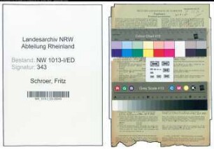 Entnazifizierung Fritz Schroer , geb. 15.01.1893 (Lehrer)
