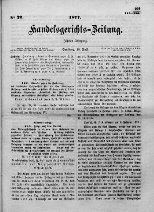 No. 27. 18. Juli 1877