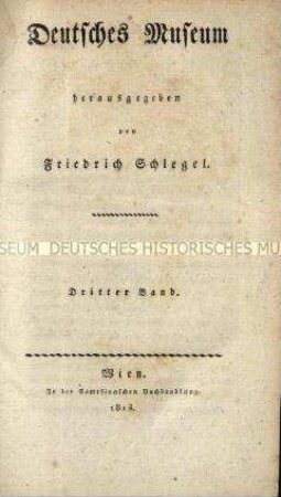 Deutsches Museum. Jg. 1813