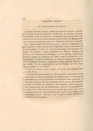 Chapitre XXXXVI. De l'administration de la justice