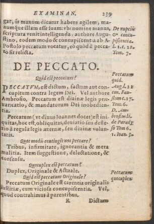 De Peccato.