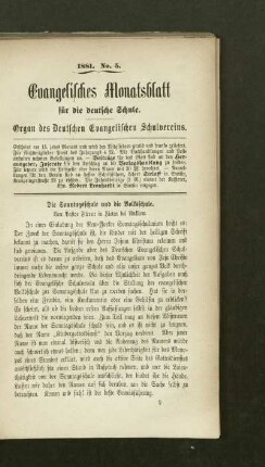 ¬Die¬ Sonntagsschule und die Volksschule