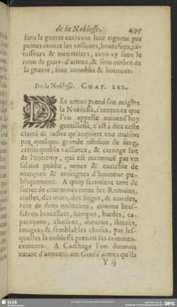 De la Noblesse. Chap. LXX [i.e. LXXX].
