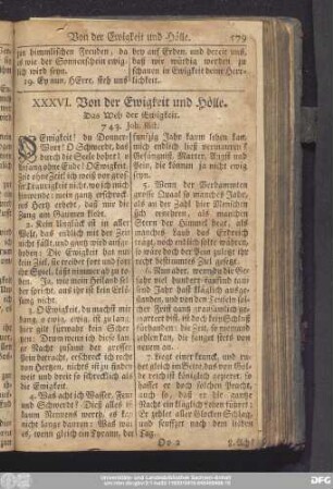 XXXVI. Von der Ewigkeit und Hölle.