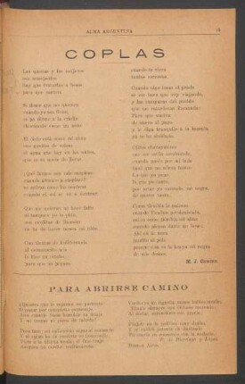 Para abrirse camino