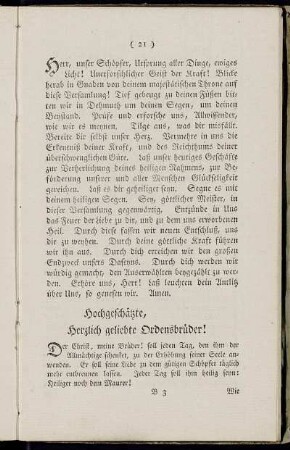 Hochgeschätzte, Herzlich geliebte Ordensbrüder!