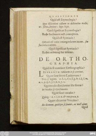 De Orthographia.